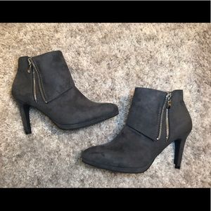Grey Madeline heeled booties